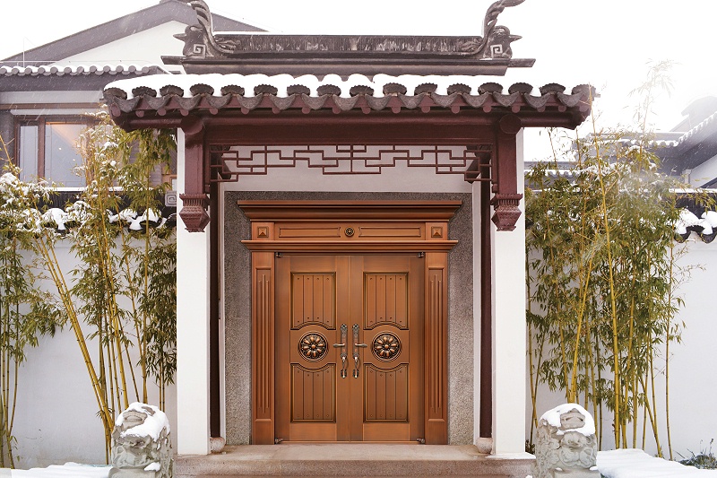 愛唯銅門雙開門-花開富貴 愛唯銅門雙開門-花開富貴